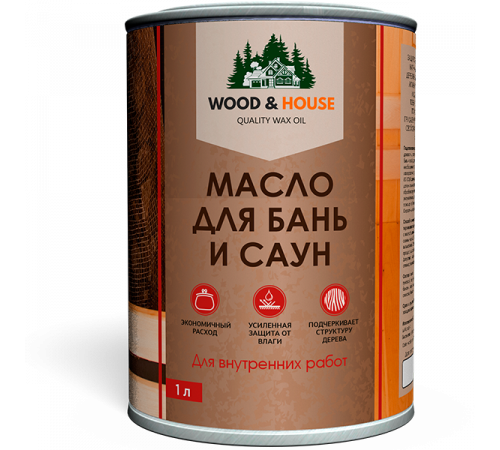 Приобрести МАСЛО ДЛЯ БАНЬ И САУН WOOD & HOUSE в Коломне, Московская область